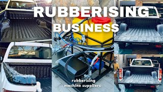 START A MOBILE RUBBERISING BUSINESS  RUBBERISING MACHINE SUPPLIERS IN SOUTH AFRICA [upl. by Aerahs]