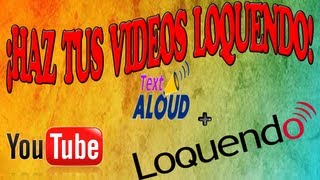 Cómo sincronizar la voz de Loquendo con tus videosSynchronizing Loquendo voice with your videos [upl. by Asenav24]