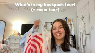 What’s in my backpack tour  room tour [upl. by Rachele96]