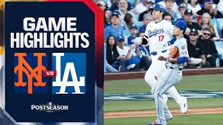 Mets vs Dodgers NLCS Game 1 Highlights 101324  MLB Highlights [upl. by Ahterod]