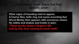 A Spooky Christmas Carol Stave One Revision Rap teachsmith [upl. by Lapotin]