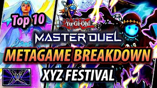 TOP 10 DECKS  Xyz Festival YuGiOh Master Duel [upl. by Ledif]