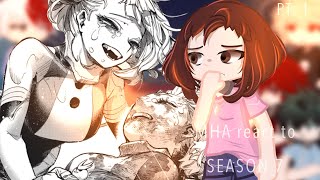 MHA react to SEASON 7 Spoiler  PT 1  MHABNHA  Manga [upl. by Krucik]