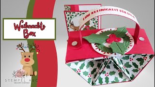 WeihnachtsBox  Fröhliche Rentiere  Produkte von Stampin´UP [upl. by Brittani]