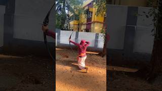 Indian Archery kalaripayattu martialarts archery kalaripayattu silambam fitness [upl. by Grae452]