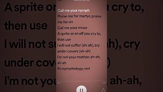 nymphology  Melanie Martinez lyric edit \ k12 melanie artist portal melanieedit [upl. by Collier]