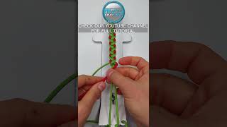 Paracord Bracelet Crooked Half Hitch Knot Tutorial DIY shorts [upl. by Artinek857]