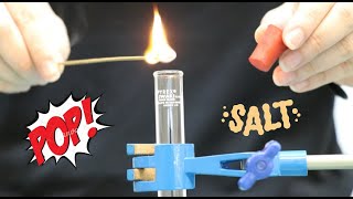 BURNING SPLINTER TEST FOR OXYGEN  CHEMISTRY STD 712 [upl. by Sylvanus]