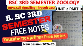 Cell signalling Through Gpcr 3rd semester zoology notes  3rd semester notes in hindi [upl. by Adnohral]