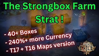 325 The Strongbox Farm Strat on POE  40 Boxes 240 More Currency  T17  T16 Maps version [upl. by Aneej]