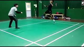 Badminton Training  Multi Feed  Smashes [upl. by Ylatfen]