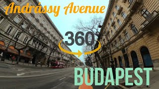 Andrassy Avenue Andrássy Út Budapest  VR 360 Tour and Day Trip in Hungary 4K [upl. by Missie]