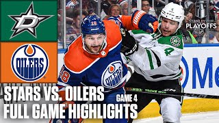 Dallas Stars vs Edmonton Oilers Game 4  NHL Western Conference Final  Full Game Highlights [upl. by Novyat326]