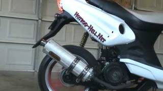 GY6 150cc Stock Muffler Mod [upl. by Acinorrev374]