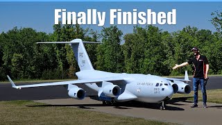 Building a GIANT RC C17 Globemaster Paint and landing gear [upl. by Jonathan]