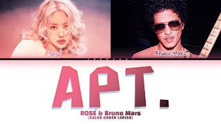 ROSÉ amp Bruno Mars APT Color Coded Lyrics [upl. by Nahsin]