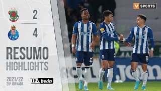 Highlights  Resumo Paços de Ferreira 24 FC Porto Liga 2122 25 [upl. by Lepp]