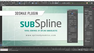 Introducing SubSpline 3dsmax plugin [upl. by Enelime]