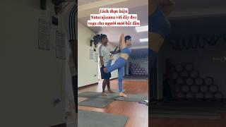 How to Natarajasana with a Yoga Strap StepbyStep Beginnersyoga Natarajasana flexibility [upl. by Buck]