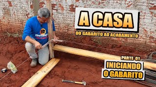 COMO FAZER O GABARITO DA CASA  PARTE 1 [upl. by Bluhm]