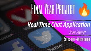 Final year project🔥🤩  Real time chat application  project computerscience [upl. by Eilitan]