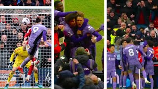 Liverpool fans reaction to Nunez 99th 🤯 minute winner [upl. by Nrek195]