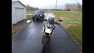 2018 BMW G310GS with a VStrom windscreen installed [upl. by Nika]