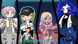 4 Fandoms React  Turquoise Edition  Part 24  Gacha Life 2 [upl. by Fridell]