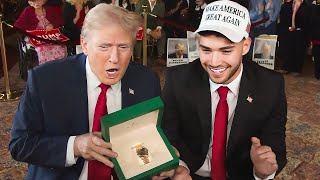 Adin Ross Gifts Donald Trump His Dream Watch [upl. by Hugo565]