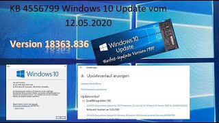 KB 4556799 Windows 10 Update vom 12052020 V1909 [upl. by Enialehs]