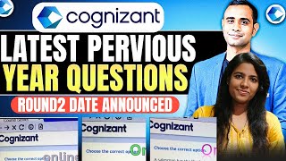 🔥Cognizant Previous Year Questions Cognizant Second Round Date  Cognizant PYQ🔥 [upl. by Ellata]