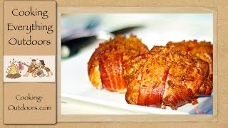 Smoked Bacon Wrapped Chicken Cordon Bleu  Super Bowl Recipe  Cooking Outdoors  Gary House [upl. by Madelina]