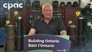 Premier Ford touts investment in jobs training for northern Ontario workers – August 9 2024 [upl. by Esaele252]