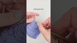 Knitting over ends [upl. by Acsot]