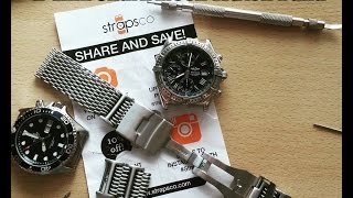 Did I buy the right mesh band StrapsCo HLink Shark Mesh Watch Band Review [upl. by Raval]