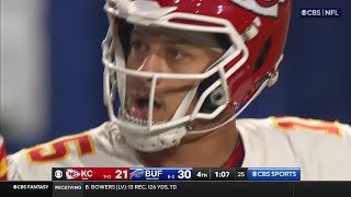 Terrel Bernard ices Bills win vs Chiefs on late INT vs Mahomes [upl. by Ennagrom]