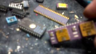 GOLD and SILVER  reclaim parts from Vintage Electronics [upl. by Tezzil]