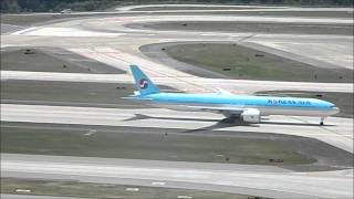 Korean Air Boeing 777300ER Takeoff [upl. by Frey]