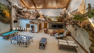 UNBELIEVABLE Trophy Room Mark Petersons Lake Michigan Home  WhitetailCribs [upl. by Aicnetroh]