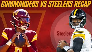 Commanders Miscues Are Too Much Against Pittsburgh  Commanders vs Steelers Recap  KUWTC S4E30 [upl. by Anilag628]