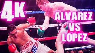 Saul Alvarez vs Josesito Lopez Highlights 4K [upl. by Airrej621]