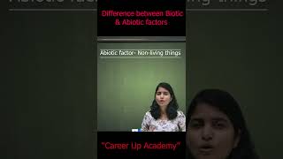 Difference Between Biotic amp Abiotic Factors biology biologyshorts shorts [upl. by Namas478]