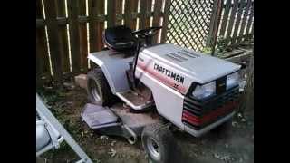 1986 Craftsman II YT 16 hp 5 Speed Yard Tractor [upl. by Aronoh958]