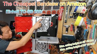 Einhell TCSB 200 1 Band Saw Unboxing and first cut by Benson Chik [upl. by Eckhardt888]