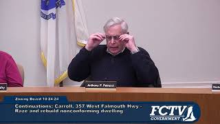 Falmouth Zoning Board of Appeals October 24 2024 [upl. by Akienat]