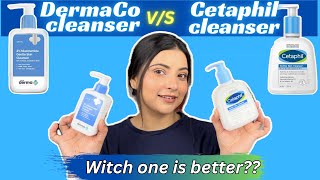 Cetaphil cleanser vs DermaCo cleanser  witch one is better [upl. by Aihsilef]