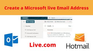 How To Create a Microsoft live Email Address 2022 [upl. by Nirrak786]