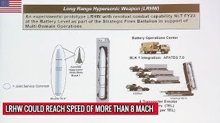 LONG RANGE HYPERSONIC WEAPON LRHW OF US TO BE DEPLOYED BY 2023 [upl. by Aletta]