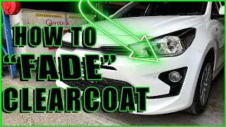 How To Fadeout Clear Coat FULL GUIDE [upl. by Aynekat]