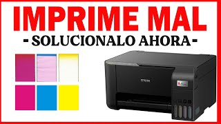 impresora imprime mal 💪Epson L3150 no imprime en todos sus colores  SOLUCION Imprime mal un color [upl. by Jaban]